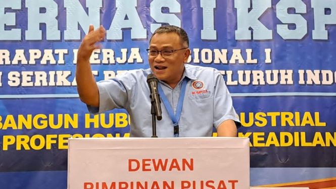 Ketua Umum KSPSI Moh. Jumhur Hidayat
