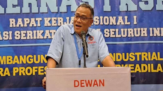 Ketua Umum KSPSI Moh. Jumhur Hidayat