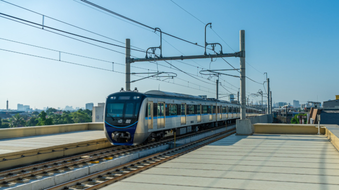 Ilustrasi kereta MRT