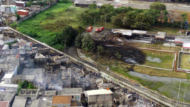 Foto Udara Terkini Usai Kebakaran Depo Pertamina Plumpang