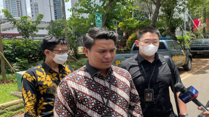 Pengacara AG, Mangatta Toding Allo di Polda Metro Jaya 