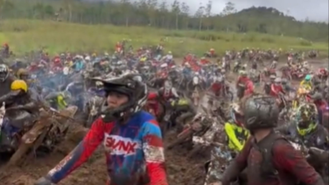 Ajang motor trail Ciwidey rusak kawasan Ranca Upas