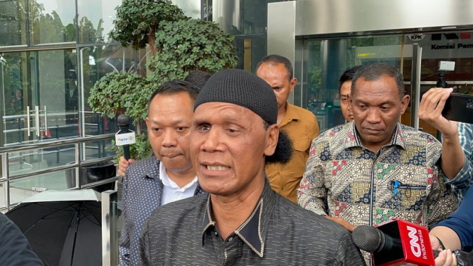 Hercules Rosario Marshall usai memenuhi panggilan KPK