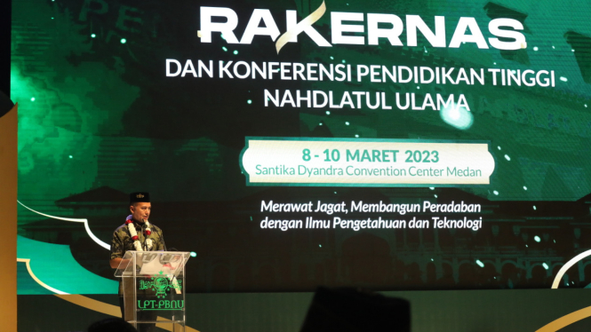 Wakil Gubernur Sumut Musa Rajekshah di Rakernas NU