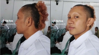 Dian Siswadi Kades Berambut Mohawk di Lombok Barat