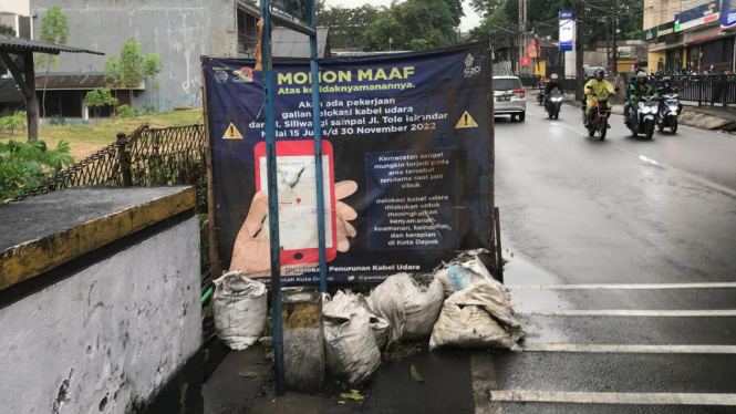 Galian Kabel di Depok Molor hingga 4 Bulan