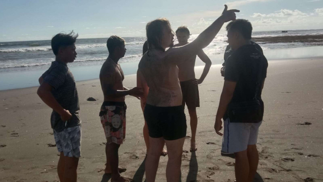 Suasana Pantai Pererenan Bali, lokasi kejadian WNA terseret ombak