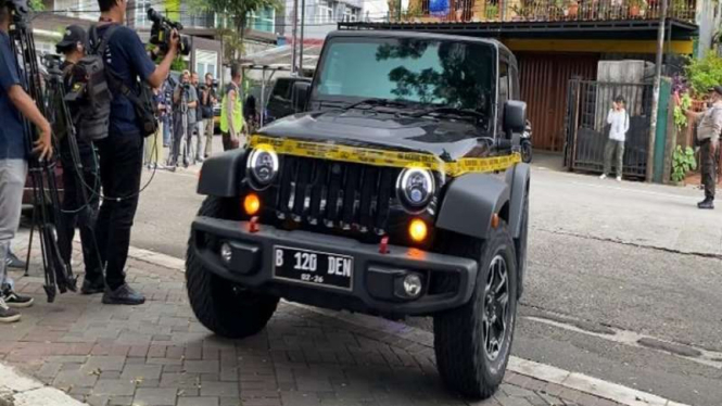 Mobil Jeep Rubicon Mario Dandy dihadirkan dalam rekonstruksi