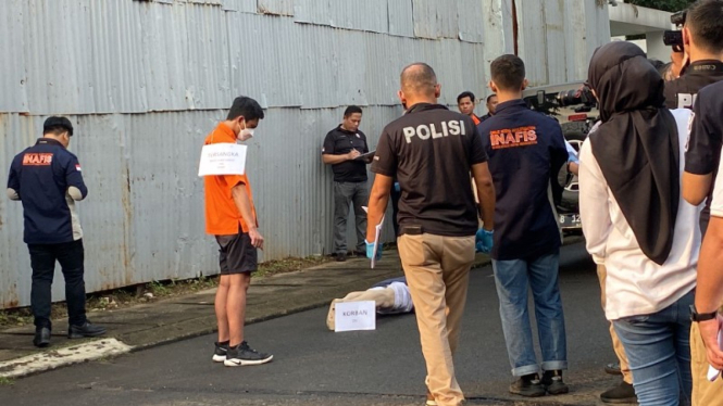 Polisi gelar reka adegan atau rekontruksi kasus penganiayaan Mario Dandy Cs kepada David Ozora.
