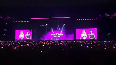 Konser BLACKPINK di SUGBK, Jakarta. 
