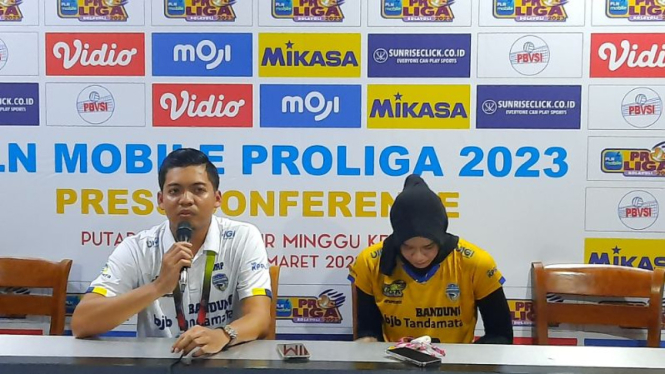 Jumpa pers tim Bandung Bank bjb Tandamata