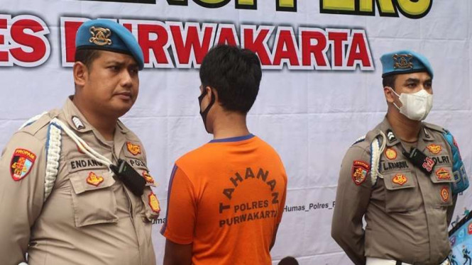 Polres Purwakarta merilis kasus narkoba anak Lilis Karlina