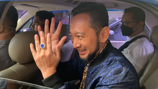 Kepala Bea Cukai Makassar, Andhi Pramono di Gedung KPK, Jakarta