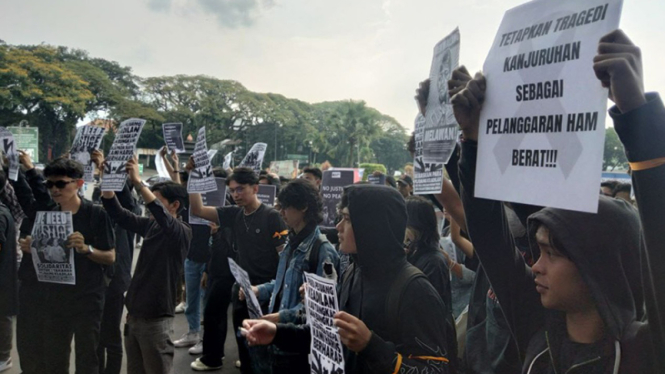 Demonstrasi Mahasiswa di Malang sikapi vonis ringan terdakwa Tragedi Kanjuruhan