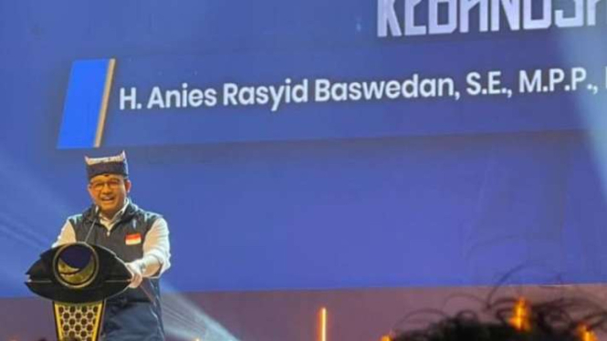 Bakal calon presiden Anies Baswedan yang didukung Koalisi Perubahan.