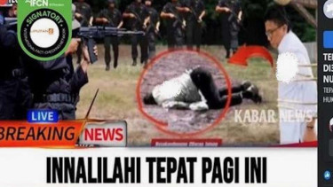 Jepretan layar (screenshot) kabar tentang eks Kadiv Propam Polri Ferdy Sambo telah dieksekusi mati di Nusakambangan atas kasus pembunuhan Nofriansyah Yosua Hutabarat atau Brigadir J beredar di media sosial.