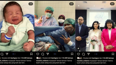 Postingan mengejutkan Marshel Widianto dikaruniai anak