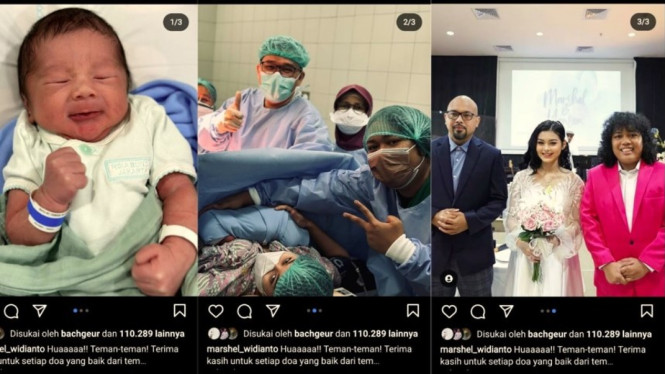 Postingan mengejutkan Marshel Widianto dikaruniai anak