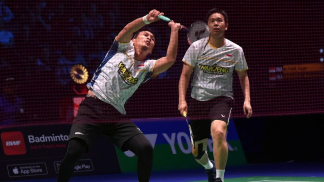 Ganda putra Indonesia, Hendra Setiawan/Mohammad Ahsan.