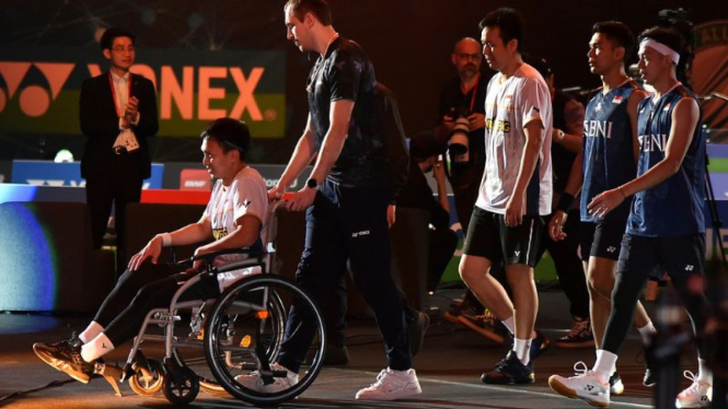 Mohammad Ahsan mengalami cedera di final All England 2023