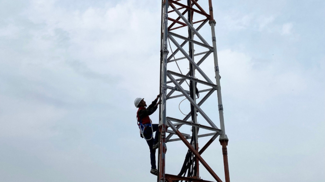 Menara BTS Telkomsel.