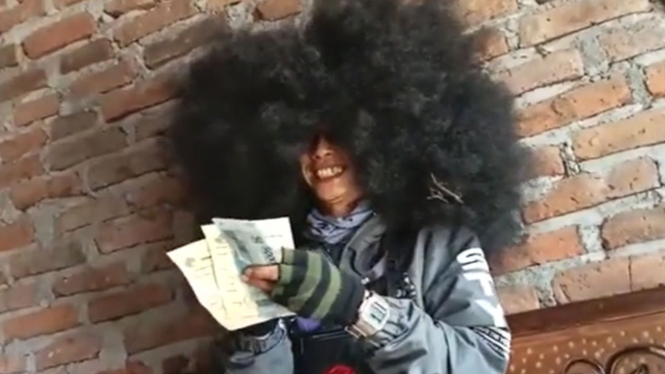 Sosok pria di Bantul yang tak pernah potong rambut selama 4 tahun