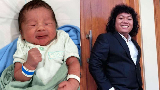 Potret Marshel Widianto dan anak pertamanya