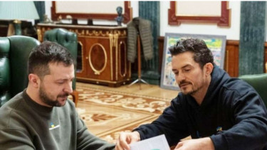 Presiden Ukraina, Zelensky dan Orlando Bloom
