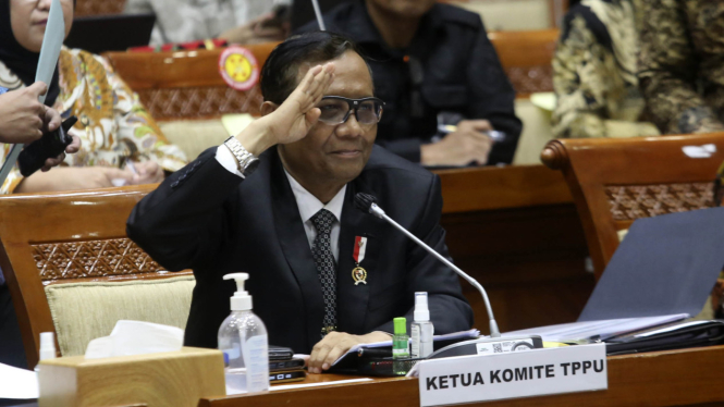 Mahfud MD Hadiri RDP Dengan Komisi III DPR Terkait 349 Triliun