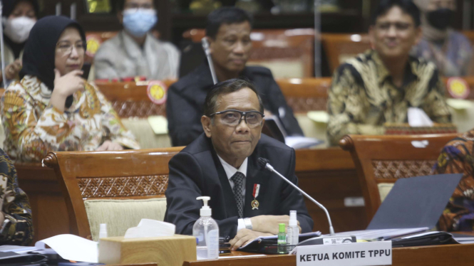 Mahfud MD Hadiri RDP Dengan Komisi III DPR Terkait 349 Triliun
