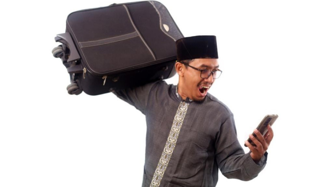 Ilustrasi beli tiket pesawat untuk mudik