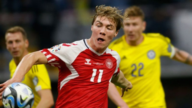Bintang Timnas Denmark, Rasmus Hojlund.