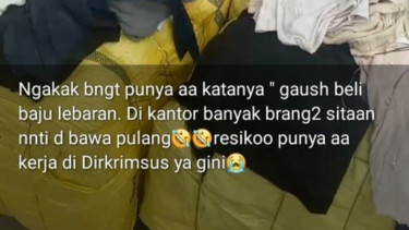 Pengakuan seorang wanita ditawari pakaian bekas sitaan oleh oknum polisi