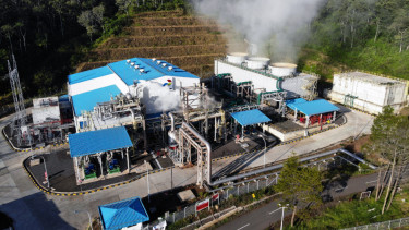 Area operasi panas bumi PGE, PLTP Karaha.