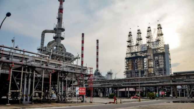 Kilang Pertamina di Dumai PT KPI RU II yang mengalami Kebakaran Sabtu 1/4/2023