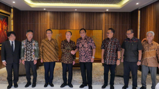 Wakil Ketua DPR RI, Rachmat Gobel menerima pengusaha Jepang berkunjung ke IKN