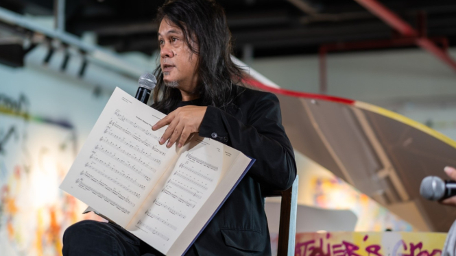 Aksan Sjuman meluncurkan program musik bertajuk Antologi Musik Indonesia.