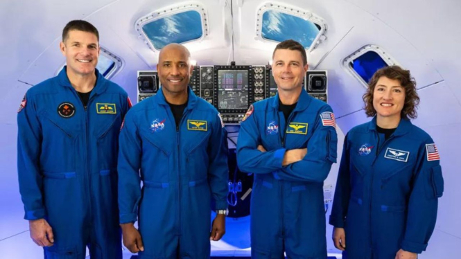 Kru misi Artemis 2 NASA yang akan terbang ke Bulan.