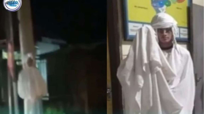 Prank Pocong di Demak Berujung di Kantor Polisi