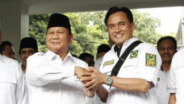 Pertemuan Prabowo Subianto dengan Yusril Ihza Mahendra