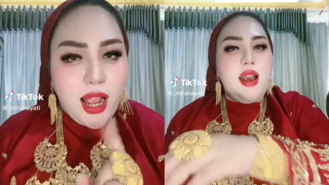 Mira Hayati, emak-emak viral yang beli tas emas 500 juta