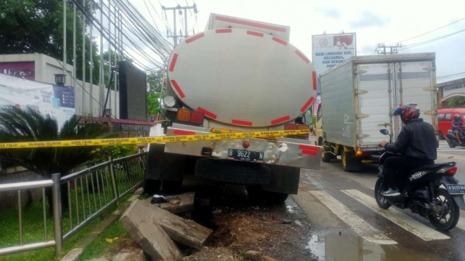 Truk tangki tabrak 6 pemotor di Tangerang
