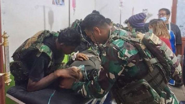 Sertu Robertus Simbolon, anggota Satgas Yonif PR 305/TKR korban penembakan KKB d