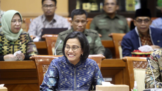 Sri Mulyani Rapat Kerja Dengan Komisi III DPR RI