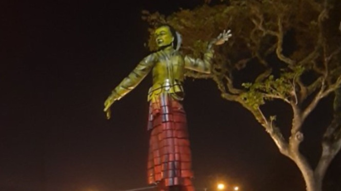 Penampakan Patung Penari Denok Semarang, Jawa Tengah