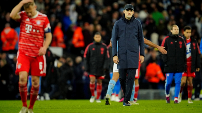 Pelatih Bayern Munich, Thomas Tuchel usai melawan Manchester City