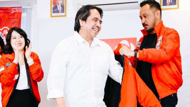 Ade Armando saat gabung ke PSI.