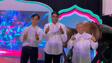 Konferensi pers Indosat Ooredoo Hutchison (IOH).