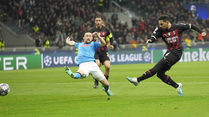 Perempatfinal Liga Champions, AC Milan vs Napoli