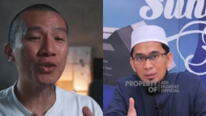 Ustaz Felix Siauw dan Ustaz Adi Hidayat. 